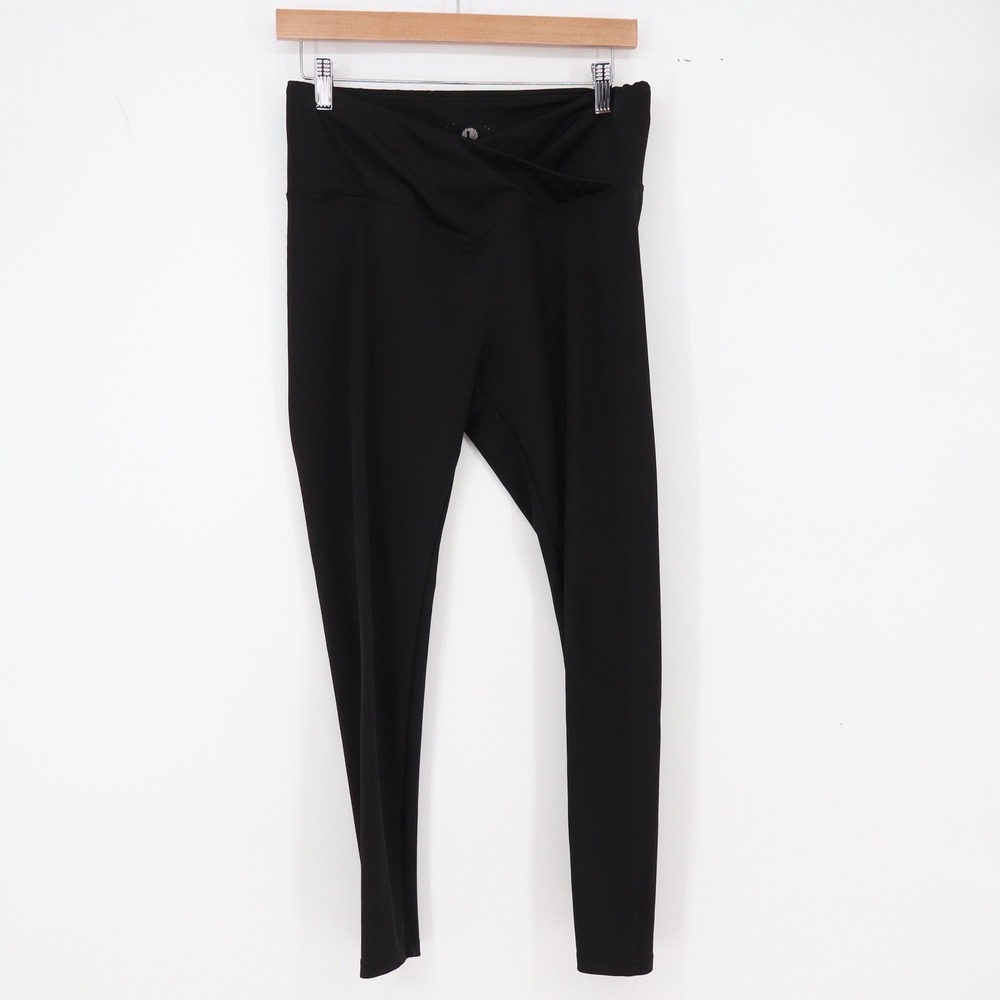 Lululemon Leggings Womens L Crossover V-Waist Black High Rise Excellent